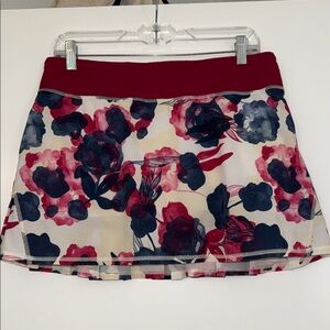 Lululemon Athletica Floral Skort - Pink and Navy
